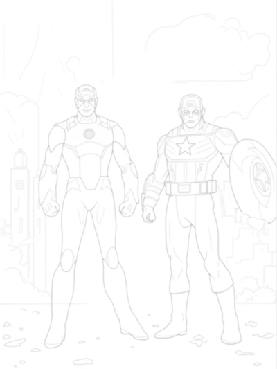 Iron Man and Captain America Unite in Battle