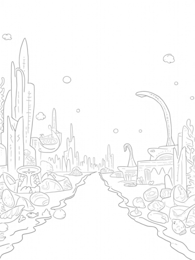 Underwater City of Coral and Seashells