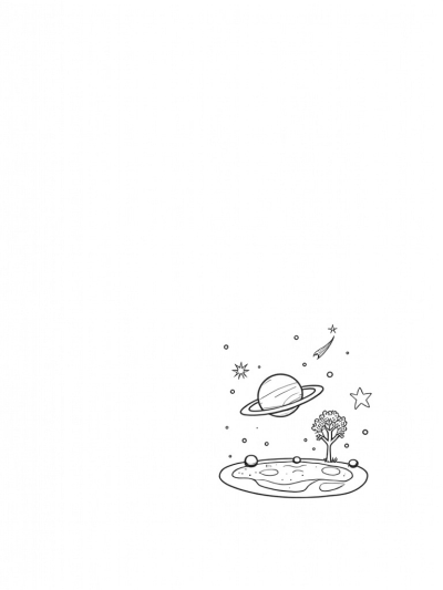 Cosmic Garden of Blooming Planets and Stardust Comet