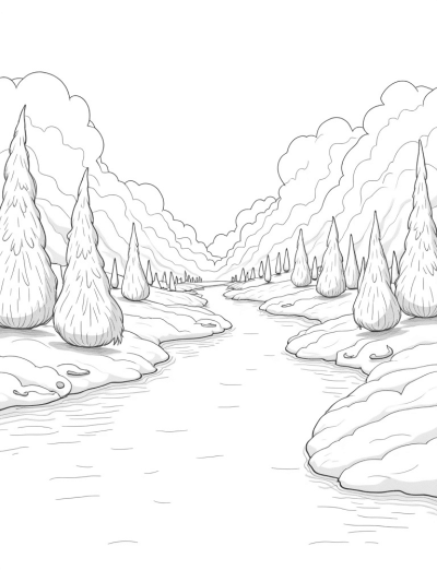 Spiraling Topiaries and Paintbrush Mountains