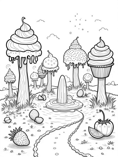 Cupcake Trees and Chocolate Pathways