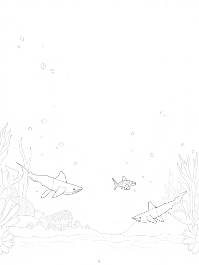 Underwater Origami Sharks and Coral Castles