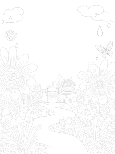 Giant Floating Flower Petals and Butterflies