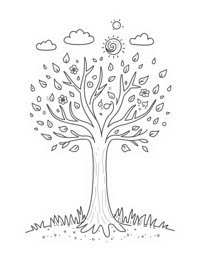 Seasons of a Whimsical Tree