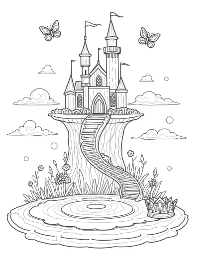 Floating Castle on a Lily Pad