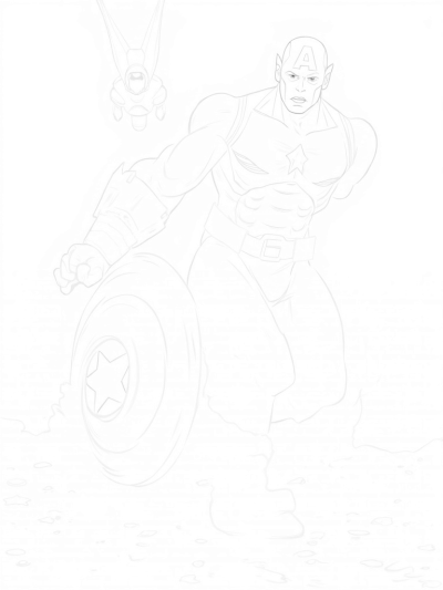 Captain America and Iron Man Team-Up Action Scene