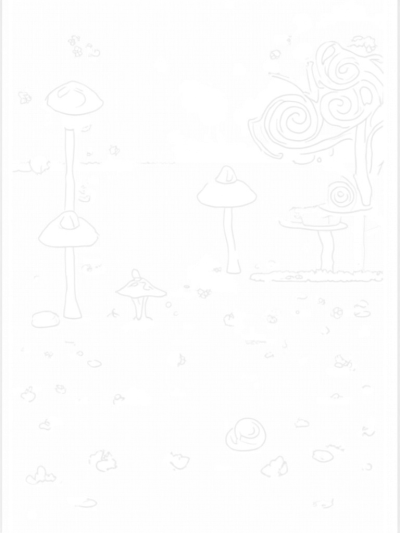 Enchanting Forest Glade with Giant Mushrooms and Fireflies