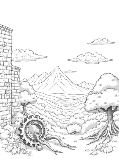 Ancient Wall and Titan Shadows