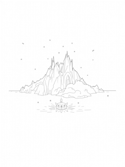 Ice Palace on a Crystalline Mountain