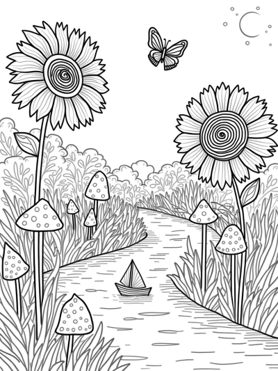 Colossal Blooms and a Winding Ink River