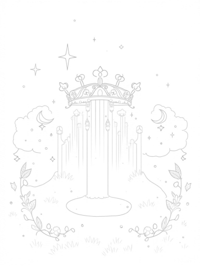 Majestic Tiara with Enchanted Mirrors and Stars