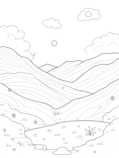 Fabric Hills and Threaded Paths