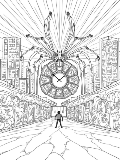 Skyscrapers and Spiders: A Cityscape Adventure