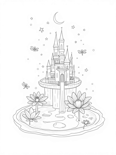 Floating Castle on a Lily Pad