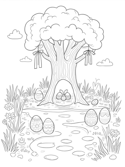 Oversized Eggs and a Cozy Bunny Burrow