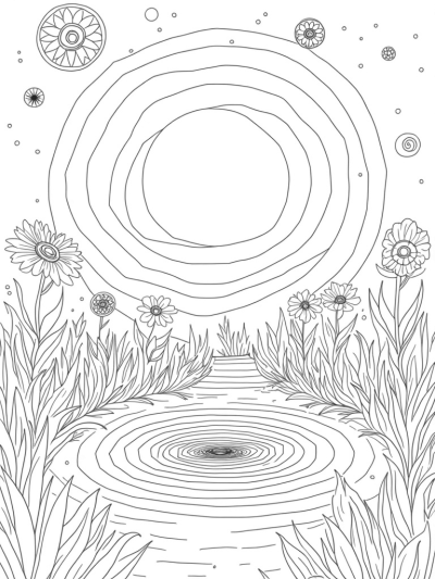 Cosmic Garden of Interlocking Circles