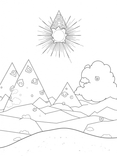 Gigantic Triangles in a Whimsical Landscape