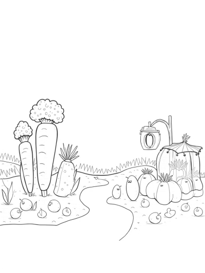 Oversized Carrots and a Cozy Tomato Picnic