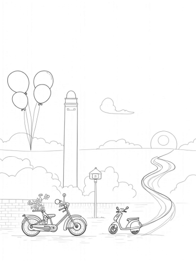 Floating Cars and a Magical Cityscape