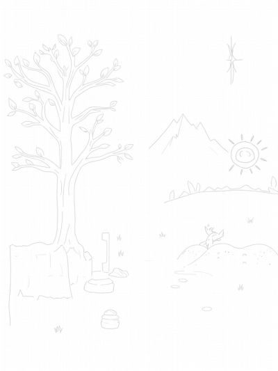 Majestic Tree of Life with Doves and River