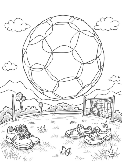 Colossal Soccer Ball with Miniature Gardens