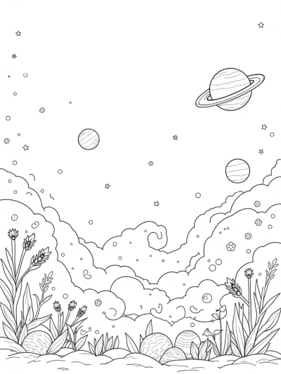 Cosmic Garden of Planets and Stars