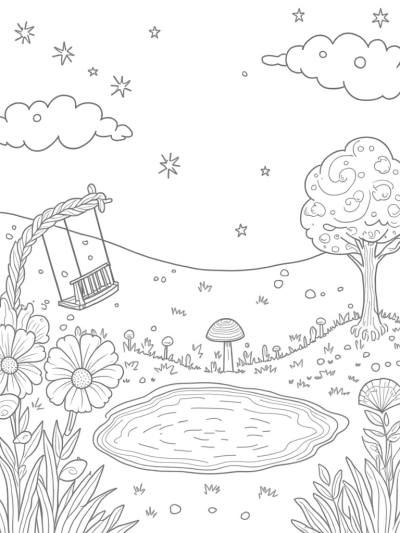 Oversized Flowers and Galloping Pony Clouds