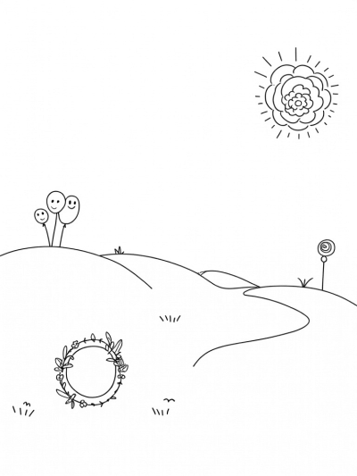 Oversized Circles and a Hula Hoop Landscape