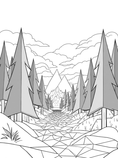 Triangular Trees and a Colorful River