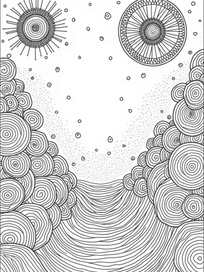 Vibrant Interlocking Circles and Mandalas