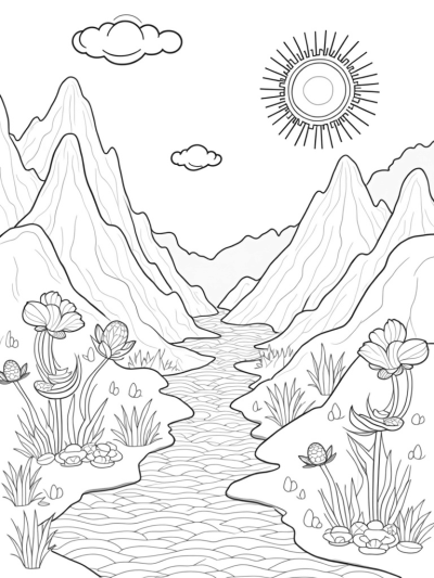 Spiral Peaks and Glowing Lanterns