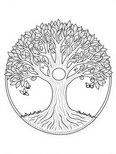 Tree of Life with Four Seasons