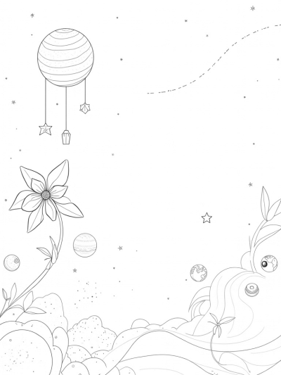 Cosmic Garden with Blossoming Planets and Stars
