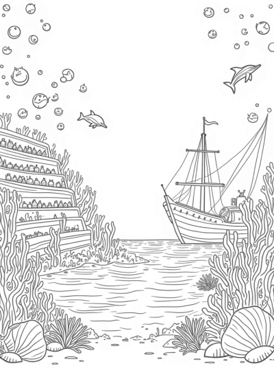 Dolphin Performance in a Coral Amphitheater