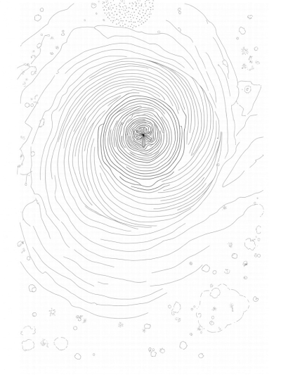 Swirling Galaxy of Circles