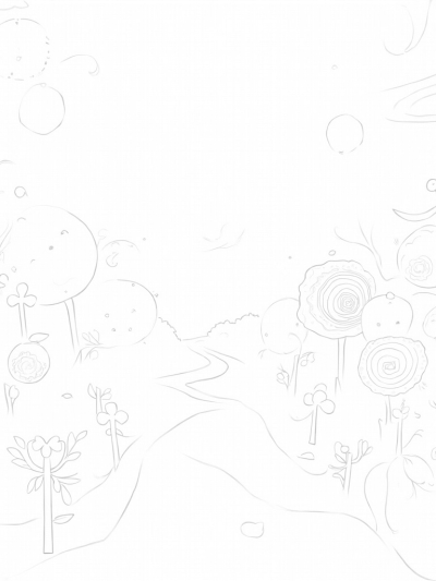 Oversized Circles in a Whimsical Garden