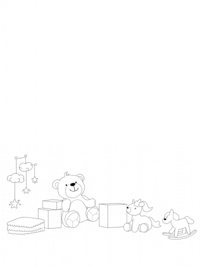 Giant Teddy Bear and Playful Nursery Blocks