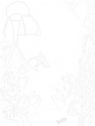 Majestic Shark in an Underwater Garden