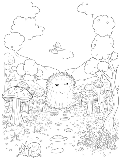 Gruffalo's Face in a Twisted Forest