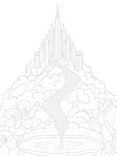 Crystal Castle on a Cloudy Hill