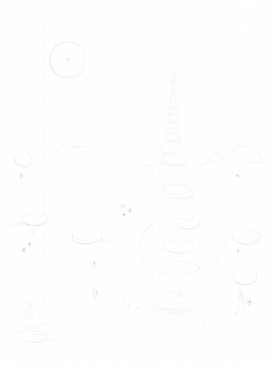 Cosmic Garden of Floating Circles