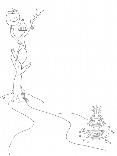 Giant Apple Treehouse in a Fruit Orchard