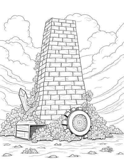 Colossal Wall of Bricks with a Titan and Gear