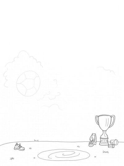 Colossal Soccer Ball in the Sky