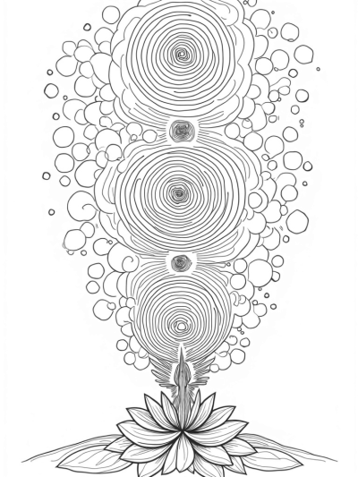 Cosmic Cyclone of Colorful Circles