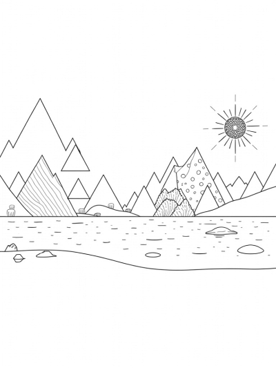 Floating Triangles in a Geometric Landscape