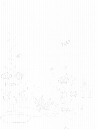 Oversized Mushrooms and a Magical Tree in a Forest