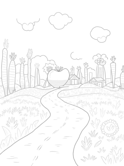 Giant Veggies and an Apple Barn on the Farm