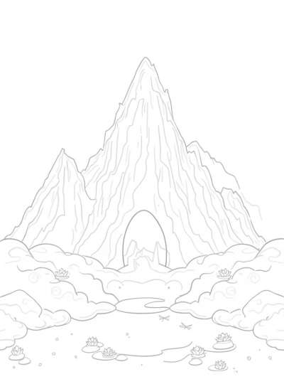 Dragon's Head Mountain Peak with Crystal Egg