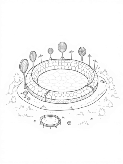 Giant Soccer Ball Sports Arena